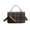 Plaid Shoulder Bag Season Niche Design Retro Versatile Messenger Bag Temperament Small Square Bag