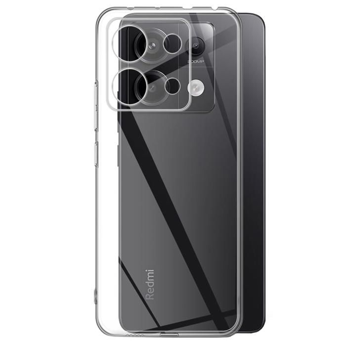 Coque pour Xiaomi Redmi Note 13 PRO 5G - Silicone Gel TPU Transparent Protection Souple Ultra Mince Phonillico®