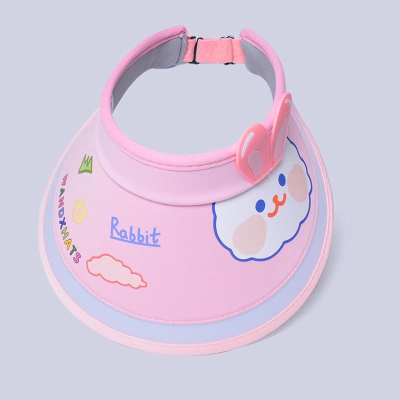 Kids' Hats Summer with Fan Sun Hats Boys Girls Sun Hats Cartoon Cute Sunblock Empty Top Hats