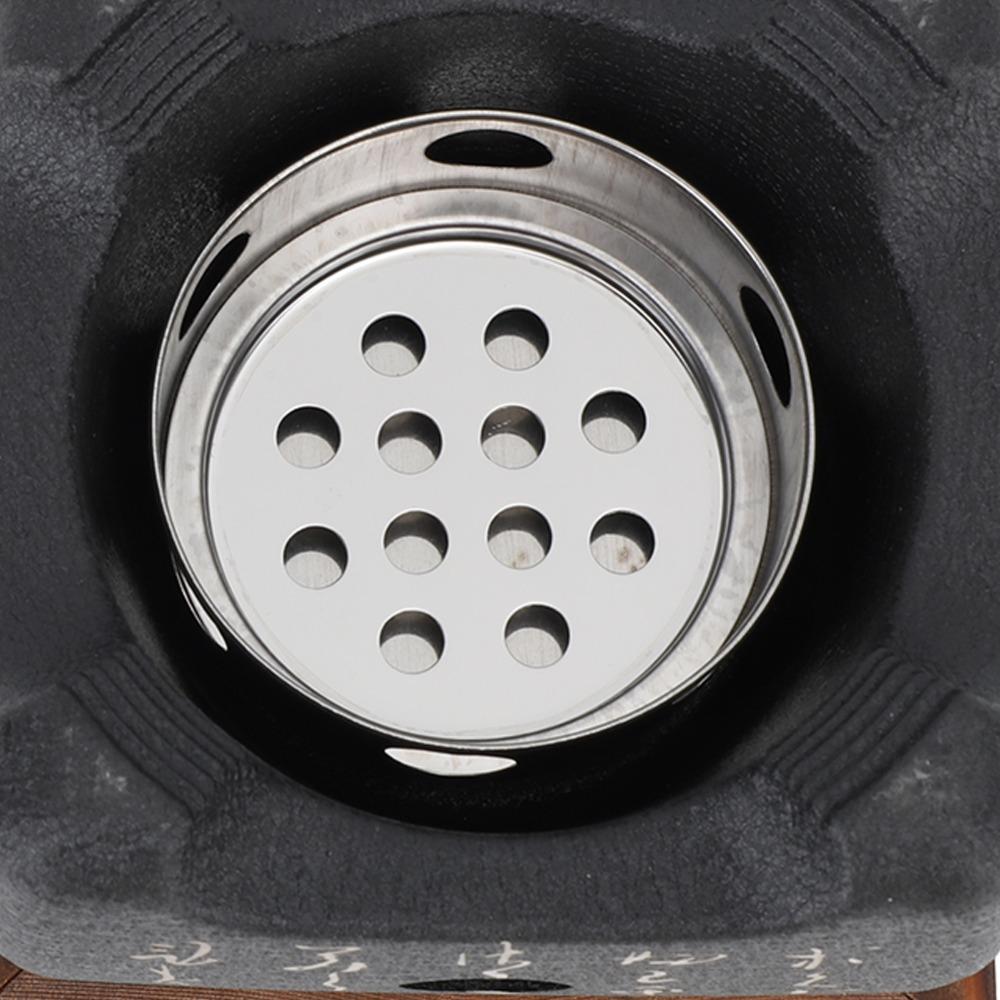 Cast Metal Hibachi Grill Black Tabletop BBQ Stove Portable Japanese Charcoal Grill BBQ Cooking