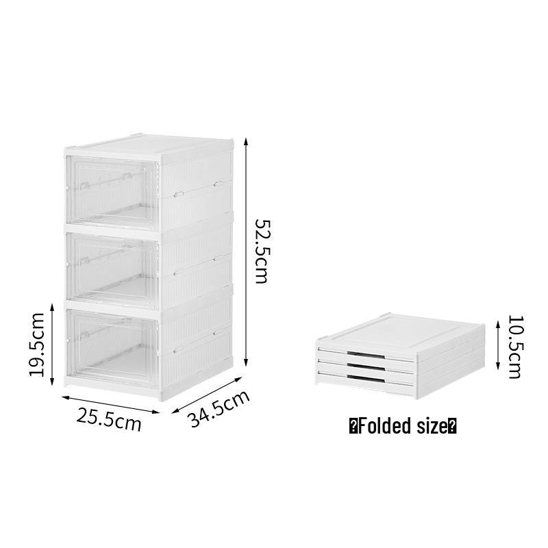 Складная коробка и стеллаж для хранения обуви без установки