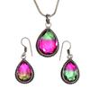Bio-Tourmaline Quartz Jewelry Set 18-20'' Handmade For Womens Unisex New