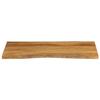 VidaXL Dessus de table 110x60x2,5 cm bord vivant bois massif manguier 370767