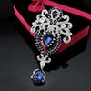 Women'S Retro Personality Multifunctional Droplet Shaped Brooch Pendant Dual-Purpose Rhinestone Clothing Accessory Clip