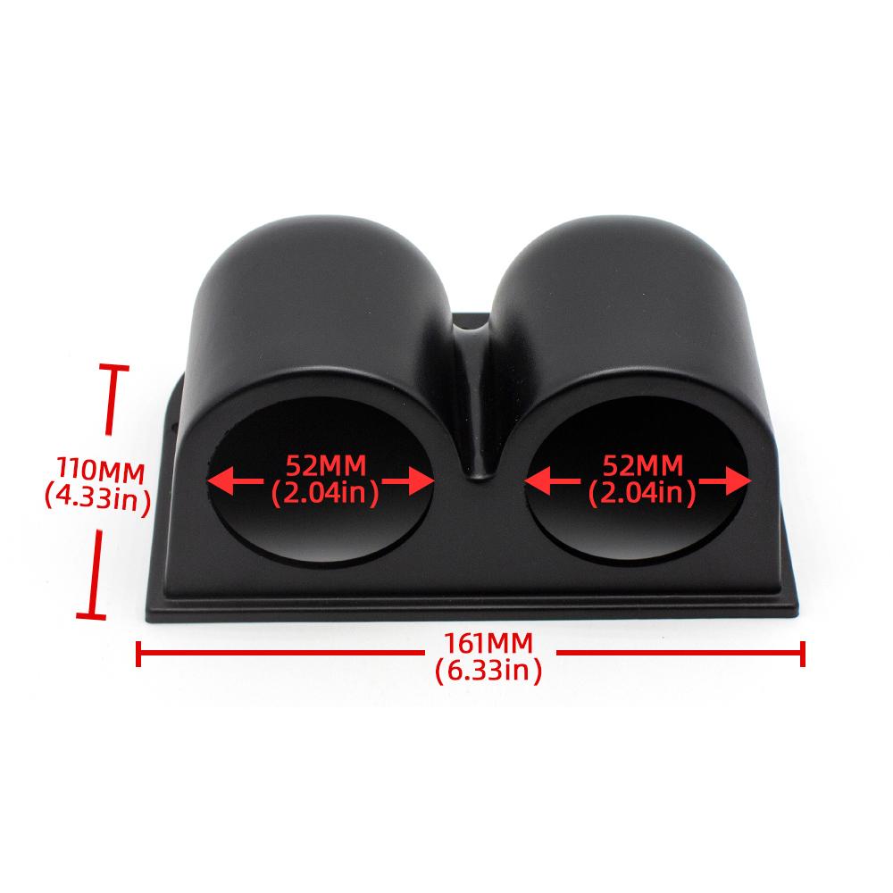 2 inches 52mm Universal Car Gauge Bracket Black Single Bracket Double Bracket Triple Bracket Car Gauge Pod Car Meter Holder