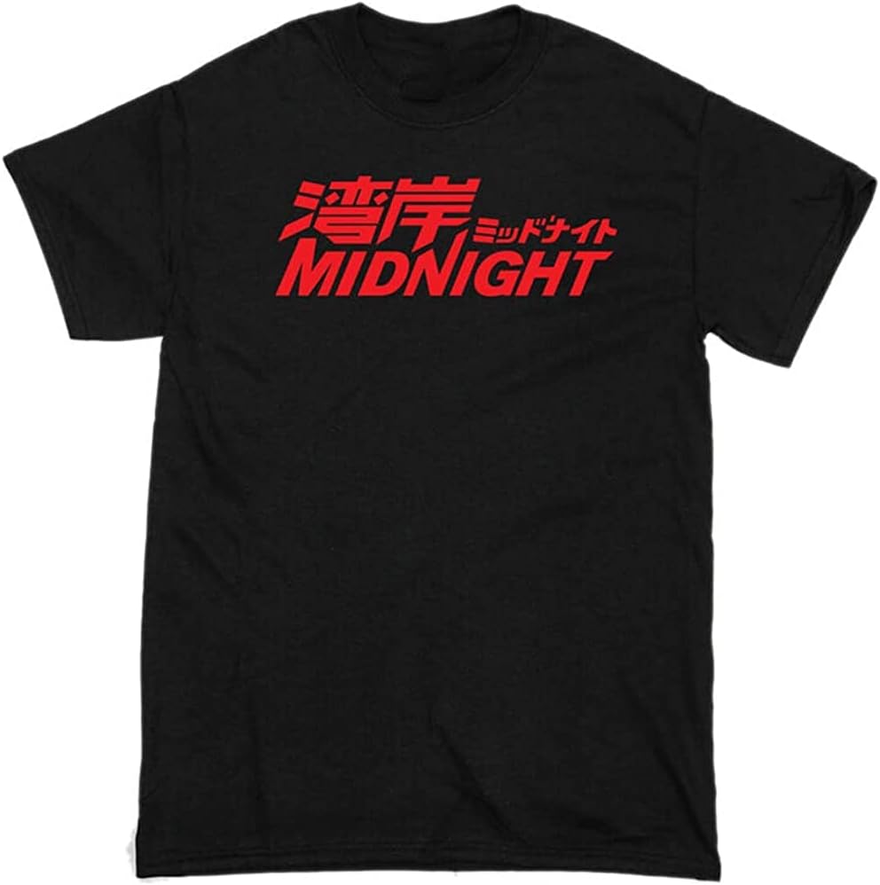 QUANTON Wangan Midnight Race t-Shirt t Shirt Tshirt Short Sleeve 100% Cotton fit Black Black