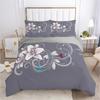 Floral Leaves Bedding Set Microfiber Butterfly Duvet Cover Lotus Flowers Comforter Cover Full King For Kids Adults Bedroom Decor