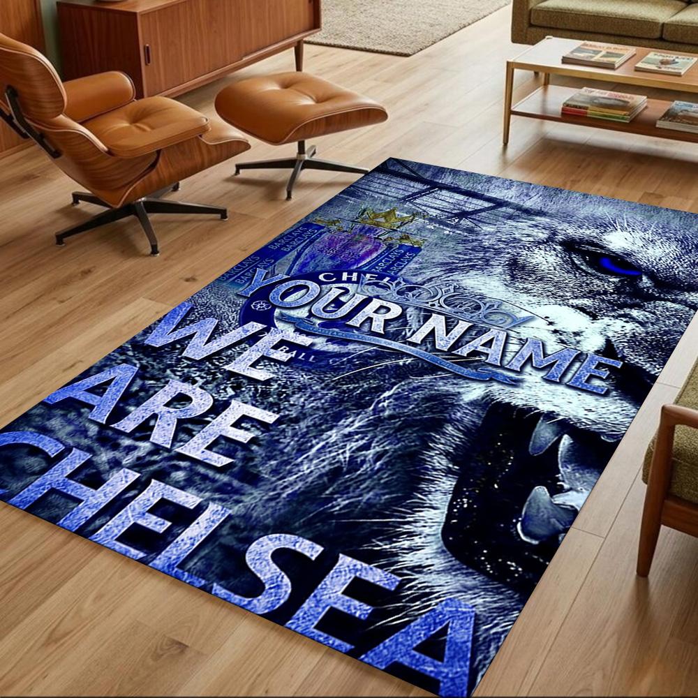 Chelsea Fc Football Player Customized Name Floor Mat Design for Dormitory Hallway Decorate room Foyer Antislip Carpet Anime Office Decor