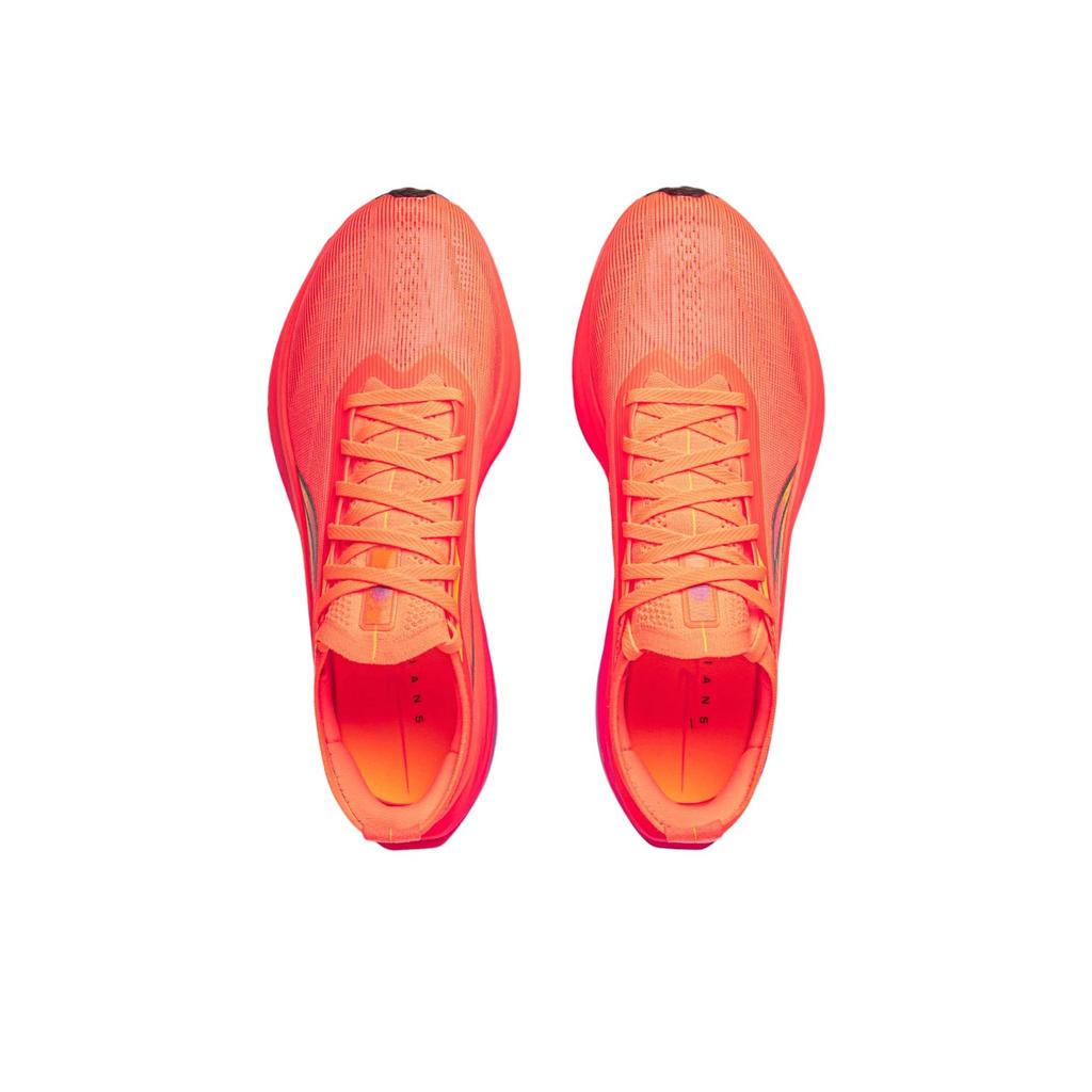 Li Ning Feidian 5 Elite Сверхлегкая технология Карбоновая пластина Кроссовки для бега Унисекс Кроссовки для бега Флуоресцентный-пламенно-оранжевый ARMV003-25