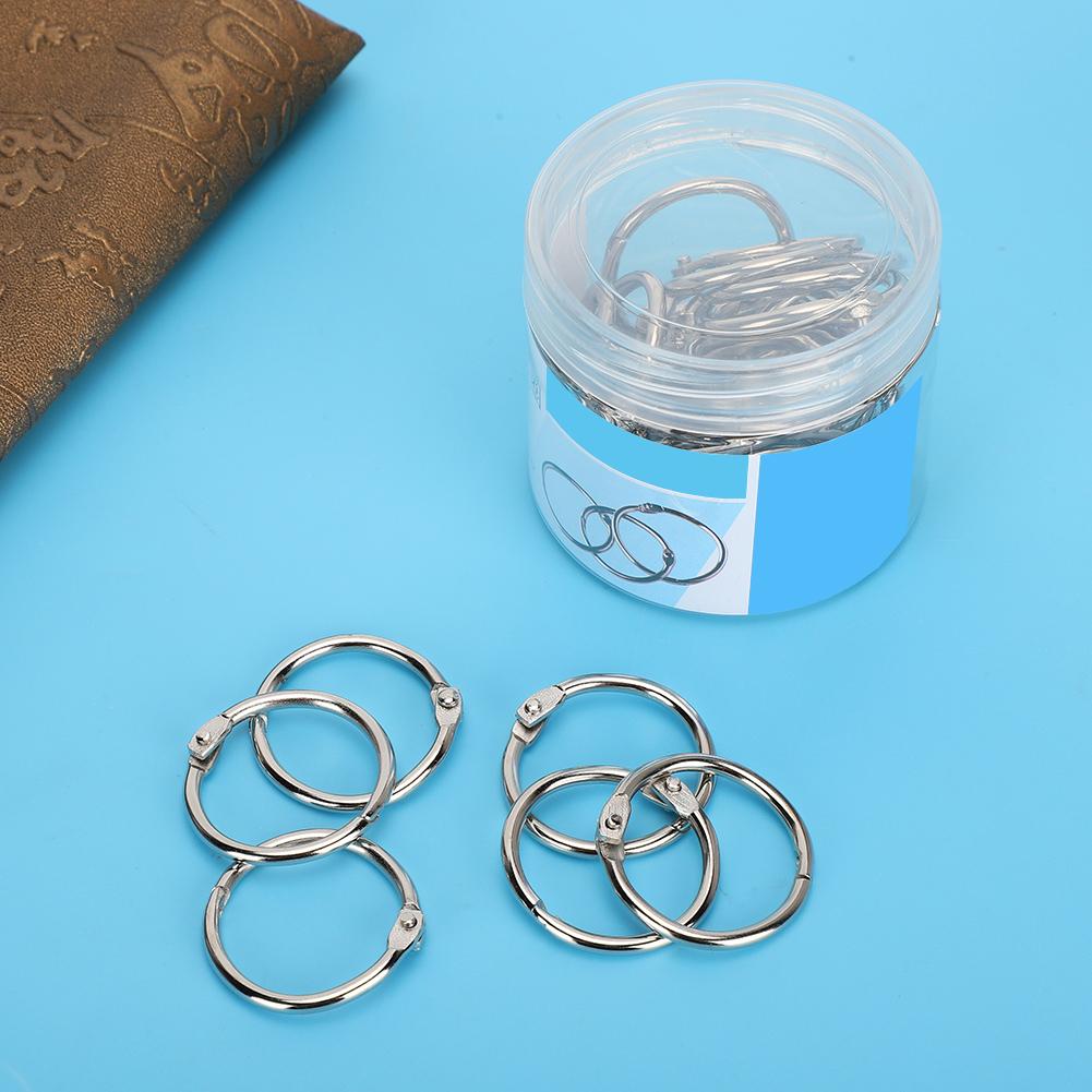 Tinplate Book Binder Loose Leaf Opening Circle Hoops for Scrapbook Album Stationery SuppliesSQ-25