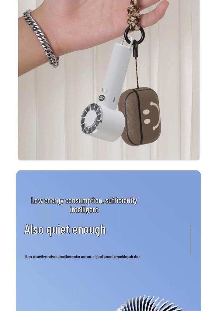 Portable Turbo Cooling Fan with Semiconductor Ice Pack