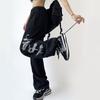Спортивные брюки Hipster женские повседневные брюки с принтом с высокой талией прямые узкие широкие брюки Drag