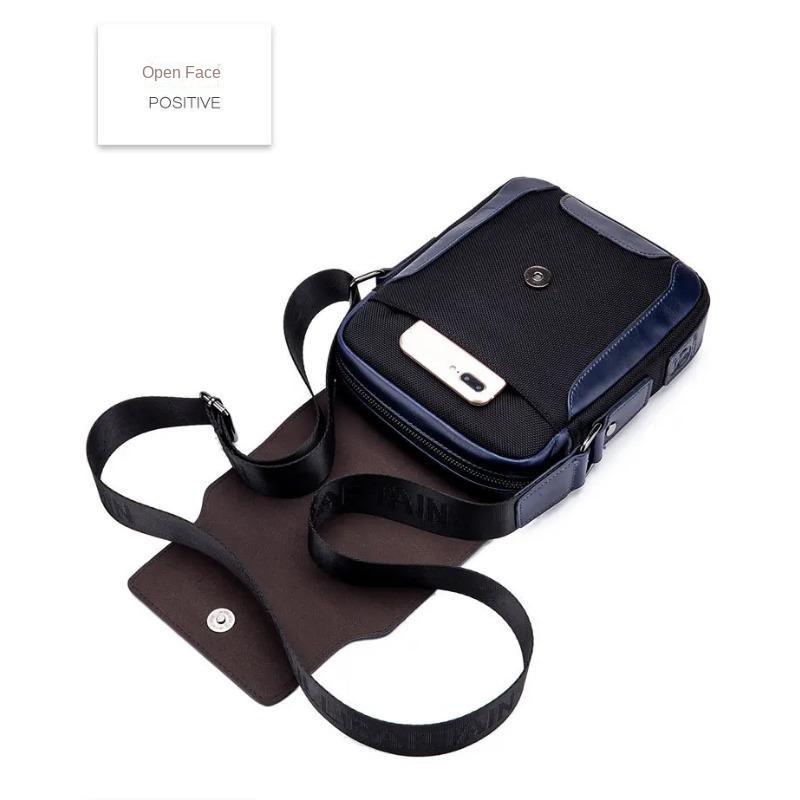 BULLCAPTAIN 2024 Мужская сумка-мессенджер Мужские сумки через плечо из натуральной кожи Деловая повседневная сумка через плечо Известный бренд мужская сумка-сумка