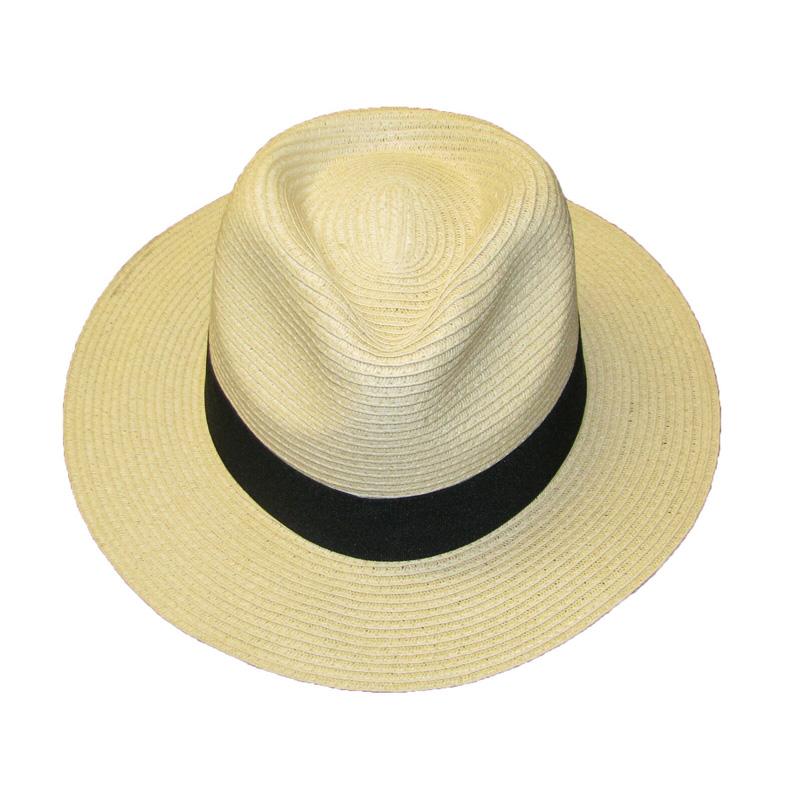 Мужская и женская фетровая шляпа в стиле панамы из сминаемой соломы, летняя шляпа