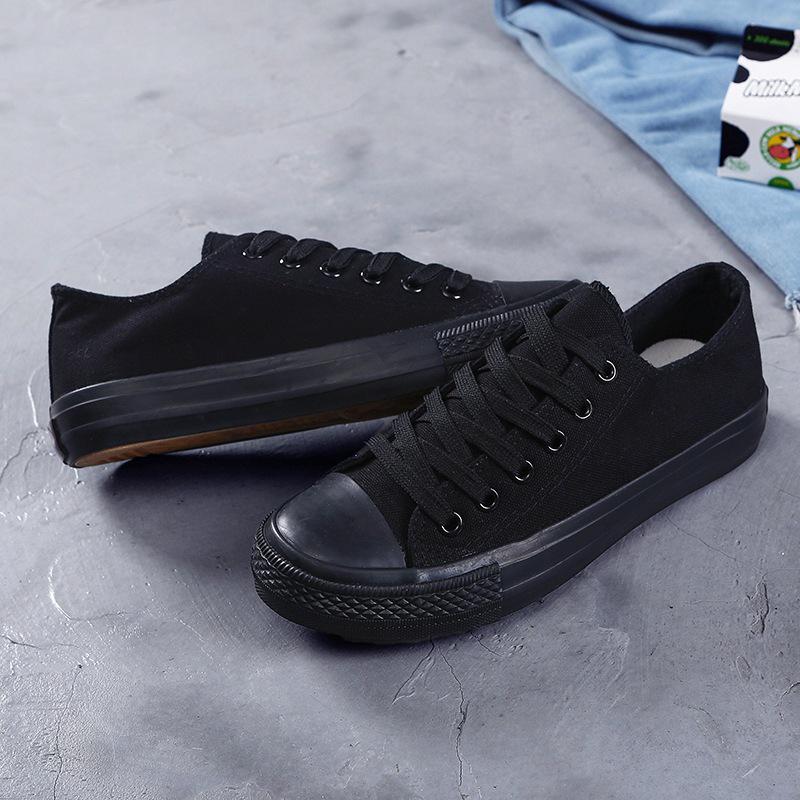 Туфли из парусины, одиночные студенческие туфли на плоской подошве, тканевые туфли ярко-розового цвета