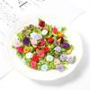 Multicolor DIY Crafts Small Bow-Knot Decorations Ribbon Roses Fabric Flowers Artificial Rosettes
