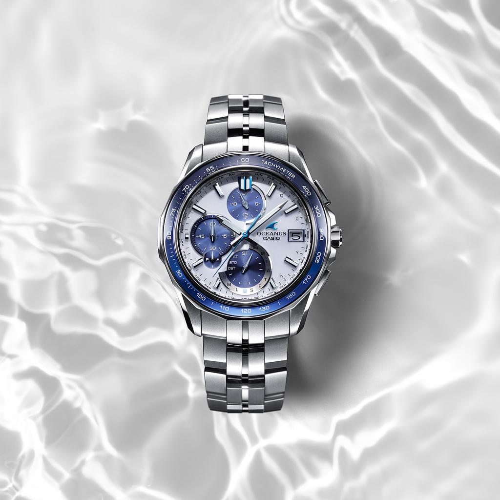 Casio Мужские кварцевые часы с водозащитой 100 м OCW-S7000D-7A