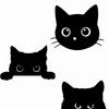ZQX Car Decal Black Cat Cute Hidden Scratch Funny Car Sticker Motorcycle Funny Cat