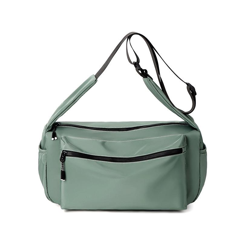 Women's Large Capacity Shoulder Bag Men's Sports Crossbody Bag Light Solid Color Mountaineering Dumpling Bag