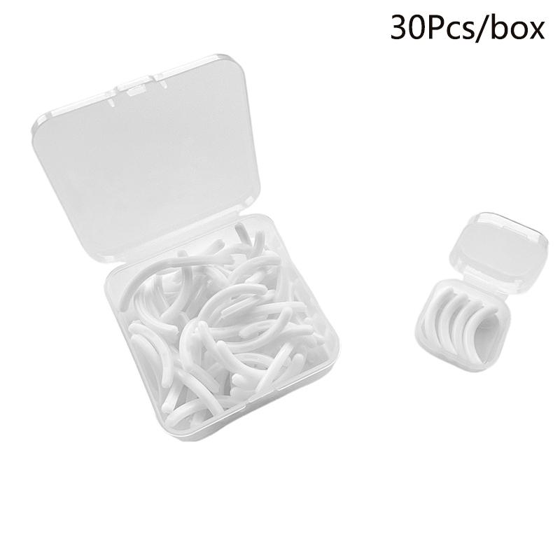 Цветной керлер для ресниц Заменить резину 30 шт./коробка Черный Белый Синий Эластичные сменные резиновые полоски для керлера для ресниц Аксессуары