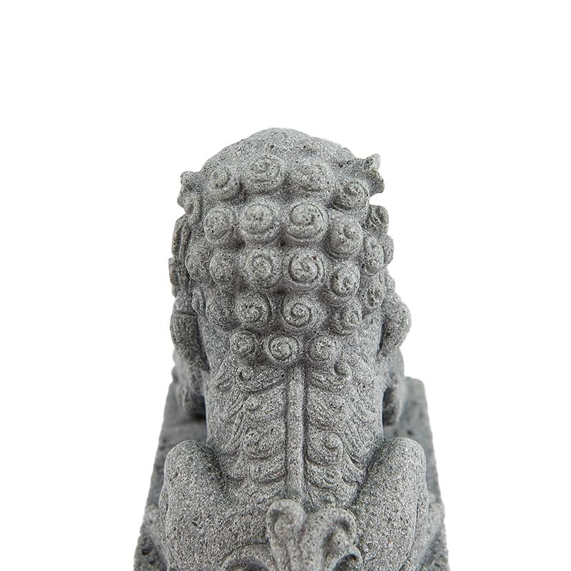 2 шт. 4,5*2,2*3 см Мини-каменный лев в китайском стиле Статуя льва Настольный Фэн-шуй Микро Ландшафтный Декор Бонсай Декор Города львов