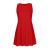 Women  Casual Pockets Sleeveless Above Knee Dress Loose Party Dress