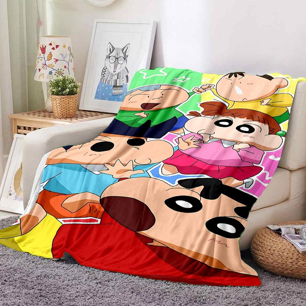 1pc Crayon Shin chan Blanket Soft All Season Throw with Vibrant Design, Perfect for Home, Travel, and Gifts, Ideal for Naps and Camping