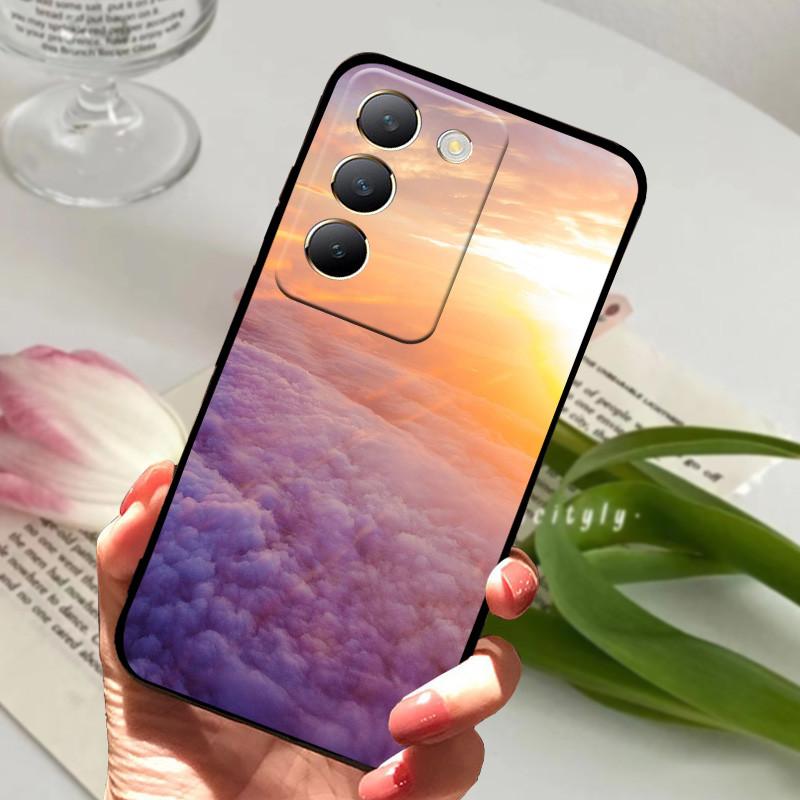 Чехол для Vivo V40 SE Крутые Животные Мягкий Силикон ТПУ Чехол для Телефона Для Vivo V40 SE 5G Задняя Крышка Бампер Защитник Мягкая Сумка ТПУ Capa