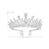 With Combs Silver Tiara Crown Wedding Prom Bride Headbands Bridal Hair Accessories  Women Girls