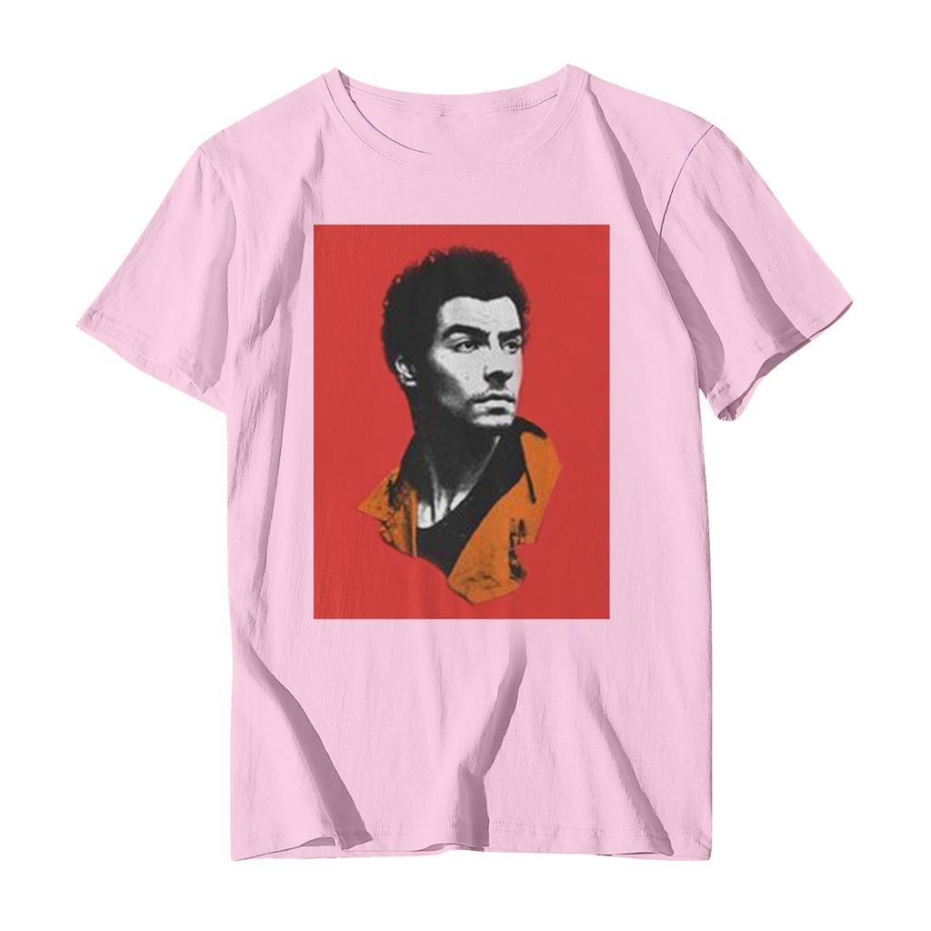 Повседневная модная спортивная футболка с круглым вырезом и принтом унисекс с коротким рукавом