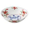 Hamato Hasami Ware Wazan Kiln Small Manreki Peony 160165 Multi-Purpose Bowl, 15cm, Design, White,