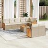 VidaXL Garden Lounge Set with Cushions 9 Pcs, Patio Sofas, Furniture Set, Outdoor Terrace Furniture, Beige 3260238