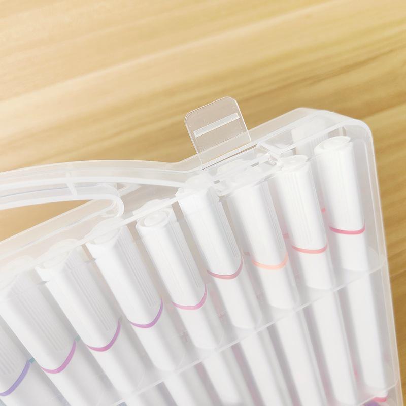 60-Color Acrylic Marker Set with Posture-Correcting Tripod Grip for Kids' Art, Journaling, and Coloring