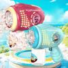Kids 10 Holes Electric Bubble Gun Automatic Soap Blower With Light Summer Outdoor Party Games Bubbles Machine For Boys Girls