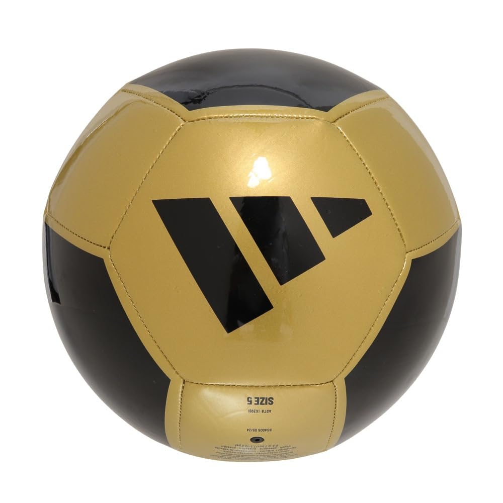 adidas EPP Золотой и Футбольный Тренировочный Размер 5 Клубный, Черный, AF5935GBK, Мяч,