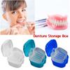 Sagit Denture Bath Box Case False Teeth Storage Box with Hanging Net Container