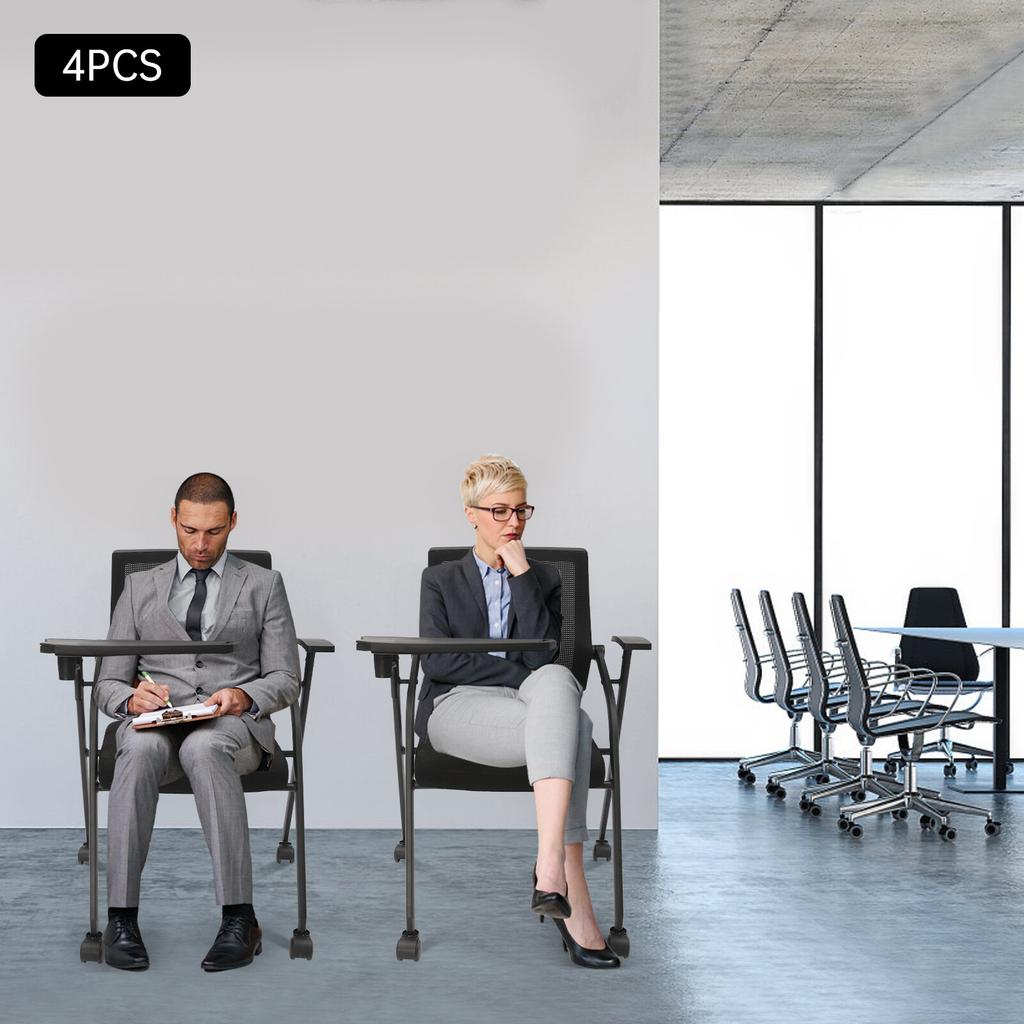 4pcs Conference Room Chairs, Ergonomic Mesh Back Office Guest Chairs, Waiting Room Seating, Meeting Chairs for Office, Reception