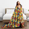 Bart S-Simpsons Repeating Design Blanket Adults Child  Flannel Throw Blanket For Couch Bed Soft DIY Quality Bedspread Gift