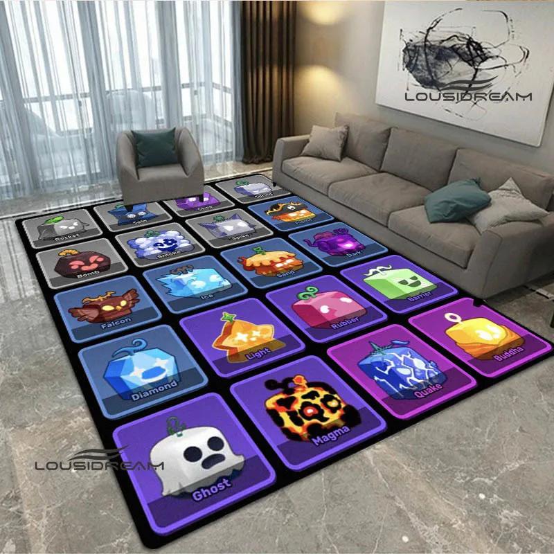 3D игра B-blox ковер с фруктовым принтом Противоскользящий ковер украшение для спальни украшение для гостиной коврик для пола в ванной комнате подарок на день рождения