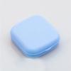 Macaron Color Eye Contact Lenses Cases Girl Black Purple Contacts Lens Container Case with Silicone Tweezers Mini Pocket Box