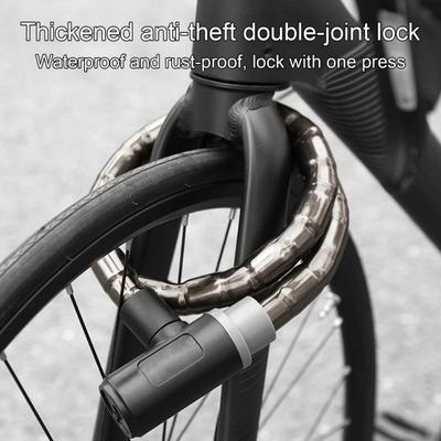 Велосипедный цепной замок с 2 ключами, длинный, прочный, водонепроницаемый, универсальный, для горного велосипеда, шоссейного, противоугонный, для велосипеда, мотоцикла, скутера