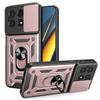For POCO X6 Pro 5G Case Armor Slide Camera Protection Kickstand Phone Cover for Xiaomi POCO X6 Pro Capa Shockproof Funda