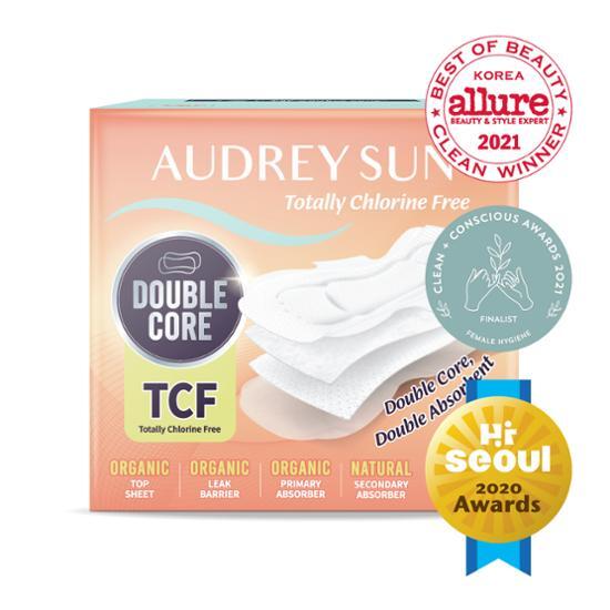 Choose 1 of 3 Types of Audreysun TCF Double Core Sanitary Pads (medium 12P / Large 10P / Panty Liner 26P)