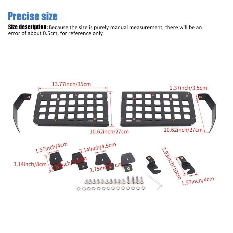 Car Tailbox Combination Expansion Bracket Shelf Side Frame For Suzuki Jimny 2019 Up 4-Door Version Metal Car Accessories