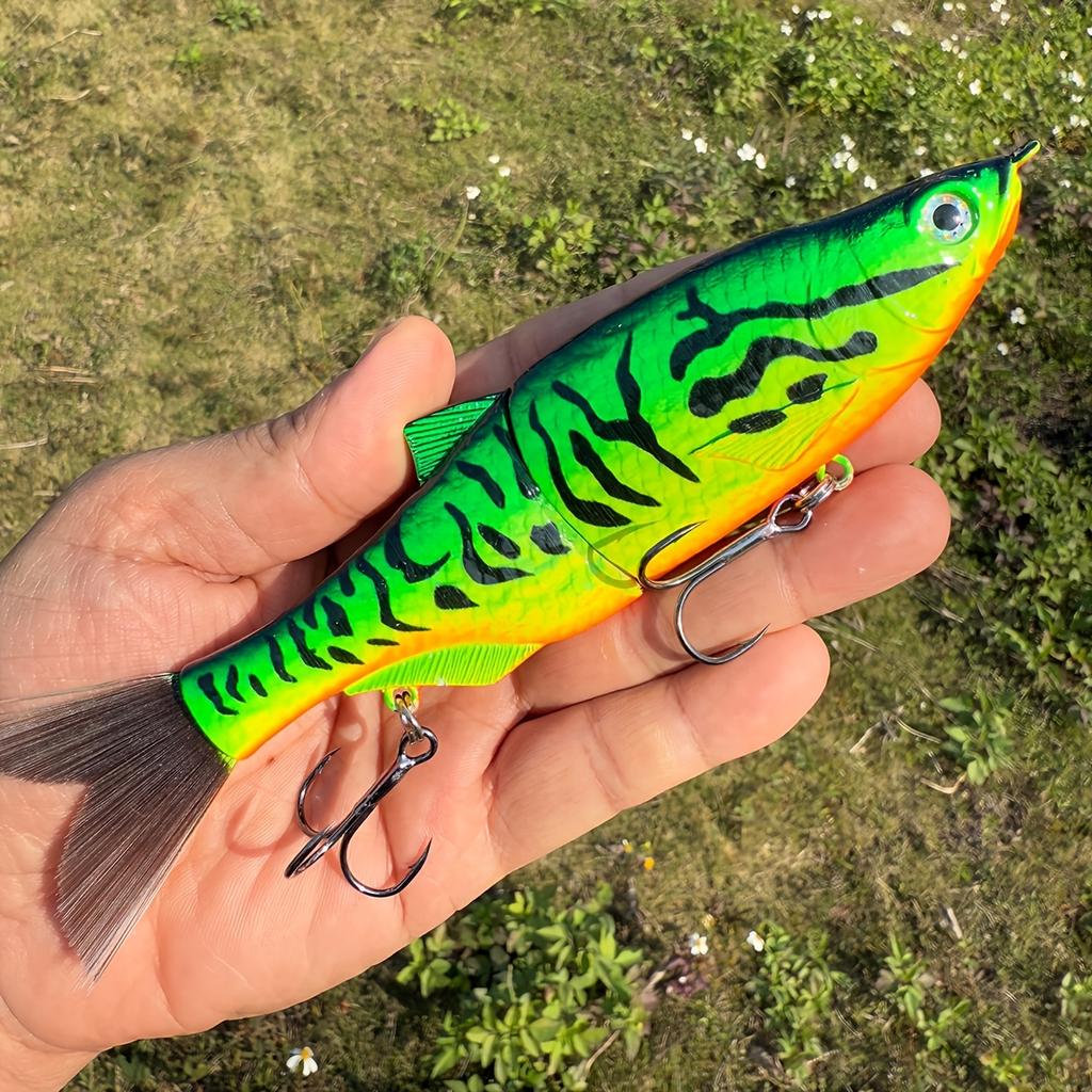 New Model 17Cm 43G Multi-Segmented Soft Tail Fish 3D Realistic Fishing Lure