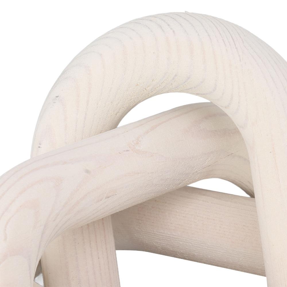 3 Link Wood Chain Link White Wood Link Decorations Boho Wood Knot Decor Coffee Table