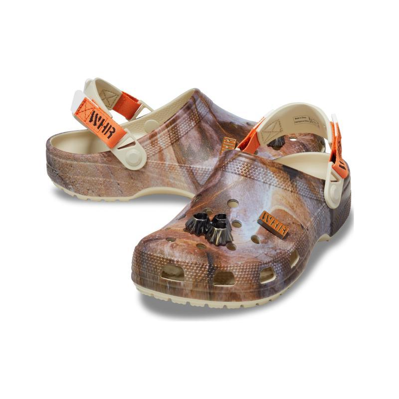 WHR x Crocs Classic Clog EVA Износостойкие Нескользящие Спортивные Сандалии, Унисекс Коричневые, Фиолетовые и Оранжевые