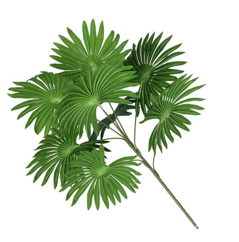 Artificial Green Plants: Large Banana Leaves, Monstera, Spring Feather, Areca Palm & Fan Tail Palm for Home and Garden Decor