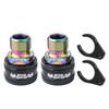 1 Pair Stainless Steel Bike Pedal Axle Extenders Bike Pedals Adapters Spacers  Mountain Bike Pedal