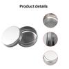 BHBL 30ml Silver Small Aluminum Round Lip Balm Storage Jar Containers with Screw Cap for Lip Balm, Cosmetic, Candles or Tea(Pack
